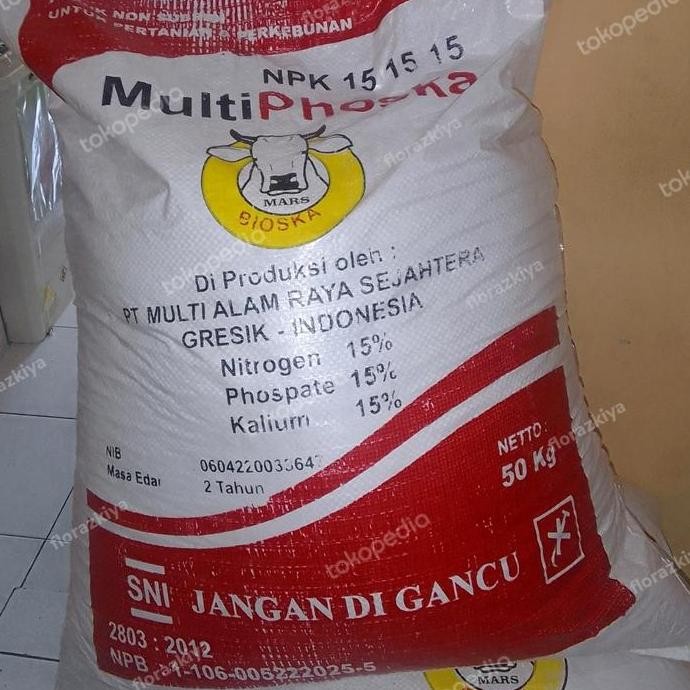 

Terlaris Npk 15-15-15 Multi Phonska Kemasan Repack 1 Kg