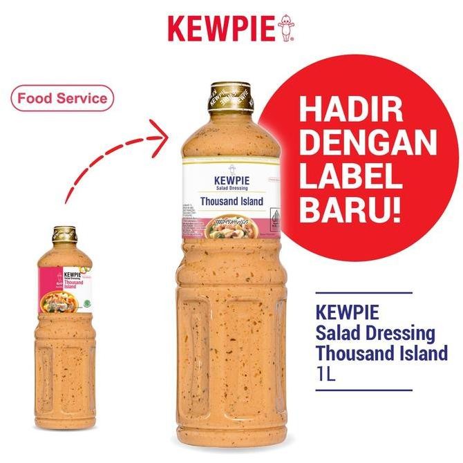 

Saus Salad Dressing Kewpie 1 Liter (Wijen Sangrai, Caesar, Thousand, kecap, caesar)