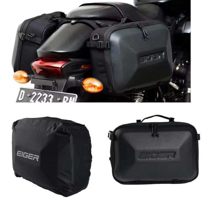 TERBARU - EIGER 5554 VAUXHALL 1.2 WP SIDE BAG, BLK tas motor touring sepasang