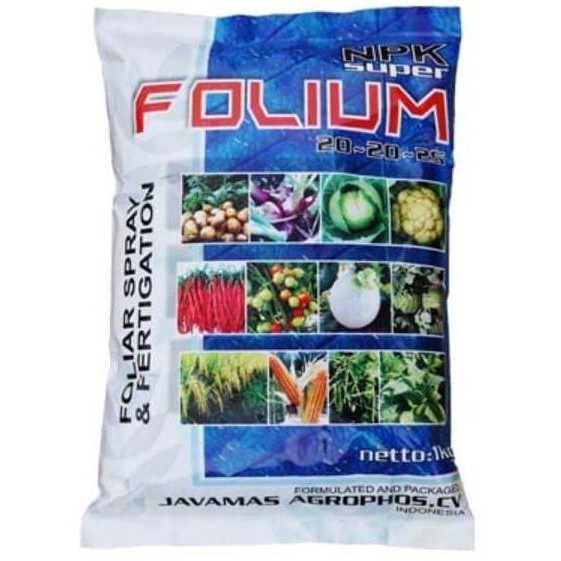 

Terlaris Pupuk Npk Super Folium 20-20-25 1 Kg