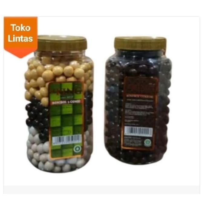 

Bonibol Biskuit Salut Cokelat per Toples D'King / Cokelat 3 Combi Bola Mini
