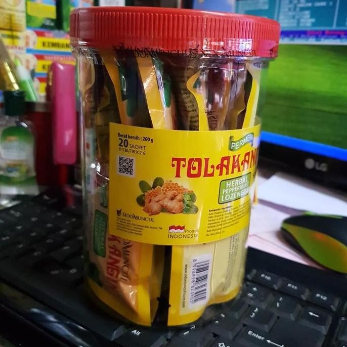 

Permen tolak angin toples isi 20 sachet