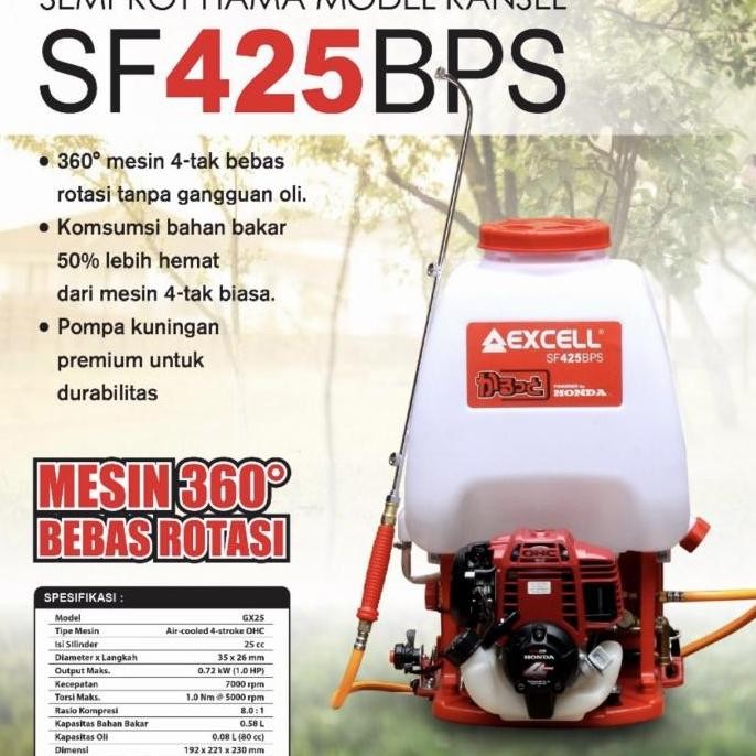 Mesin Alat Semprot Hama 4 Tak Honda Excell Sf 425 Bs / Sf425Bs Bps Kode 5413