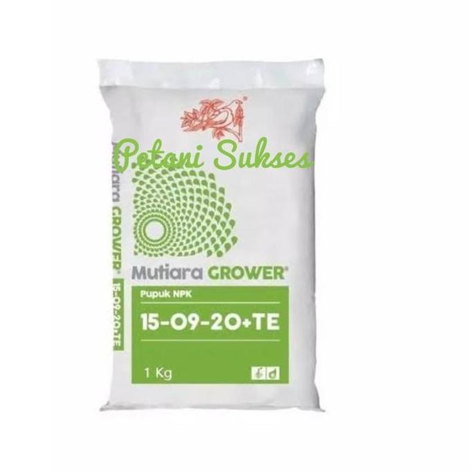 

Terlaris (1Kg) Pupuk Npk Mutiara Grower 15-09-20+Te Kemasan 1Kg Original Pabrik