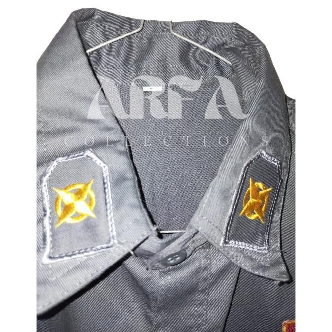 Baju Hansip Linmas Lengkap Pdl Jumbo Lengkap Seragam Hansip Linmas Seragam Linmas Abu Abu Seragam Li