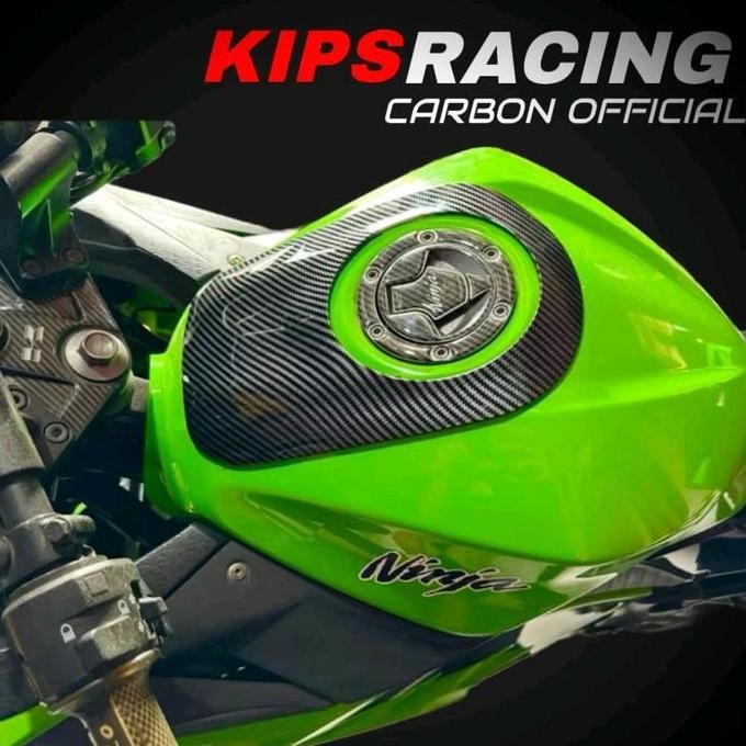 Promo COVER TANGKI NINJA 250 FI CARBON M 2 / Cover tangki ninja 250 fi old carbon tankpad ninja 250 