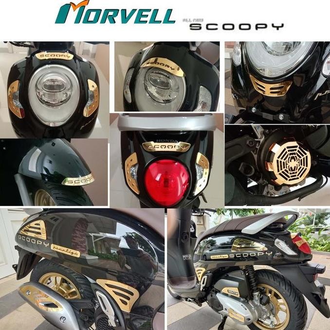 Promo scoopy 2021 - terbaru aksesoris variasi garnish cover new scoopy COD