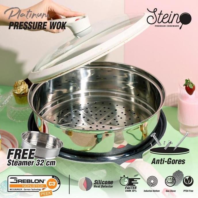Spesial Stein Wok Platinum Pressure Cooker Anti Baret