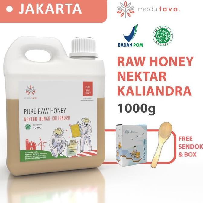 

Madu Murni Asli Tava Nektar Kaliandra 1kg 100% Pure Raw Honey Alami