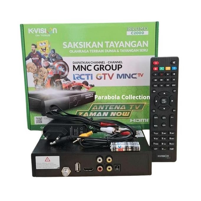 RECEIVER KVISION BROMO C2000 - Receiver Bromo C2000 Hybrid Cband / Kuband k  vision  receiver Berkua