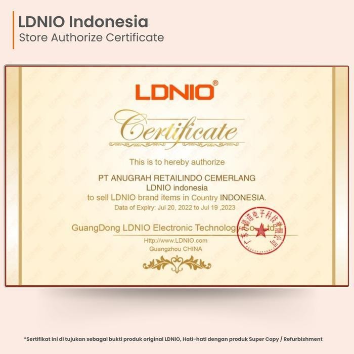 Ldnio Q366 Adaptor Kepala Charger Travel 65W Gan Super Fast Charger