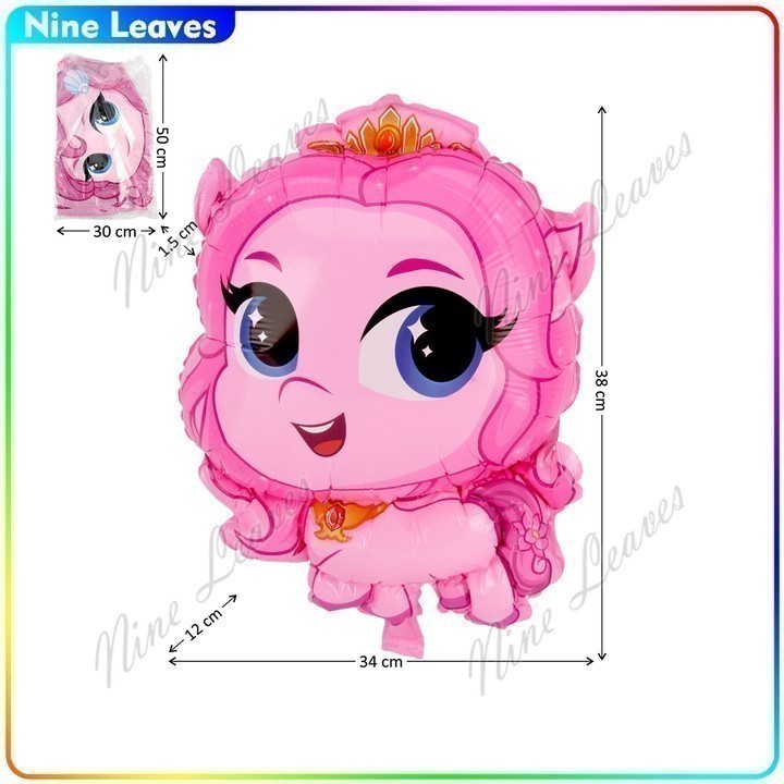 [Grosir] Balon Gas Kuda Poni Mahkota Mirip Karakter Pinky Pie Mainan Anak Murah