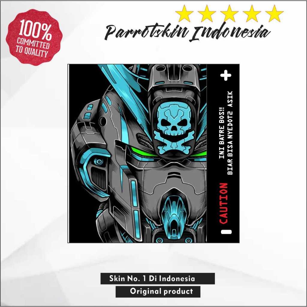 

Terlaris Warp Batre 18650 21700 Gundam Edition 06 Skull Stiker Garskin Premium Not Casing Bisa Custom *Promo*