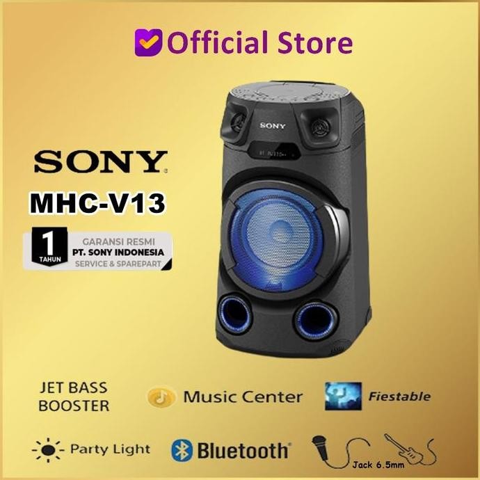 Termurah Sony MHC-V13 High Power Audio Speaker System with Bluetooth V 13