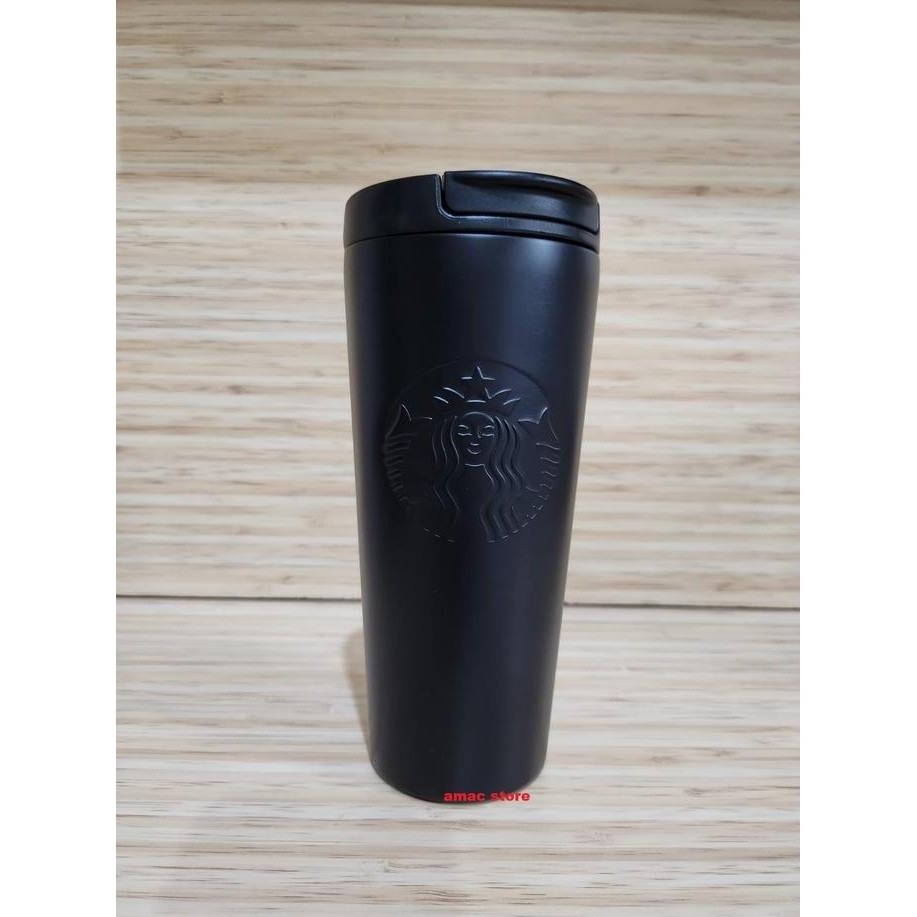 Produk Baru Starbucks Tumbler 16oz SS Etched Siren Black Core