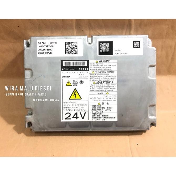 89661-E0010 Ecu Ecm Controller Engine Kobelco Sk200-8 Sk200 8 J05E Oem Orriginal Part