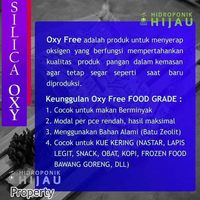 

1 Kg Silica Gel Oxy Free Food Grade Kemasan 5 Gram (Besar)