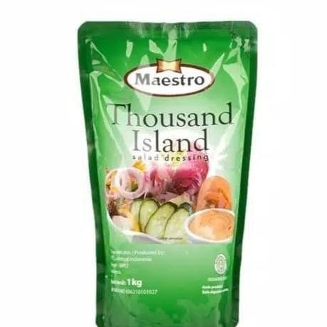 

maestro thousand island salad dressing pouch 1kg halal terlaris