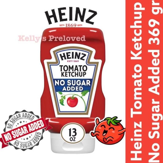 

heinz tomato ketchup 13 oz | " no sugar added " | 369 gr | made in usa terlaris