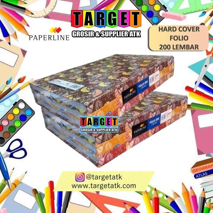 

produk baru!! buku hard cover folio 200 lembar / paperline 200 lembar/pcs