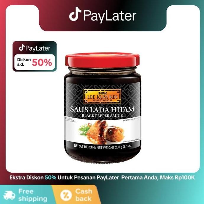 

Tersedia LEE KUM KEE Black Pepper Sauce Saus Lada Hitam 230 gr