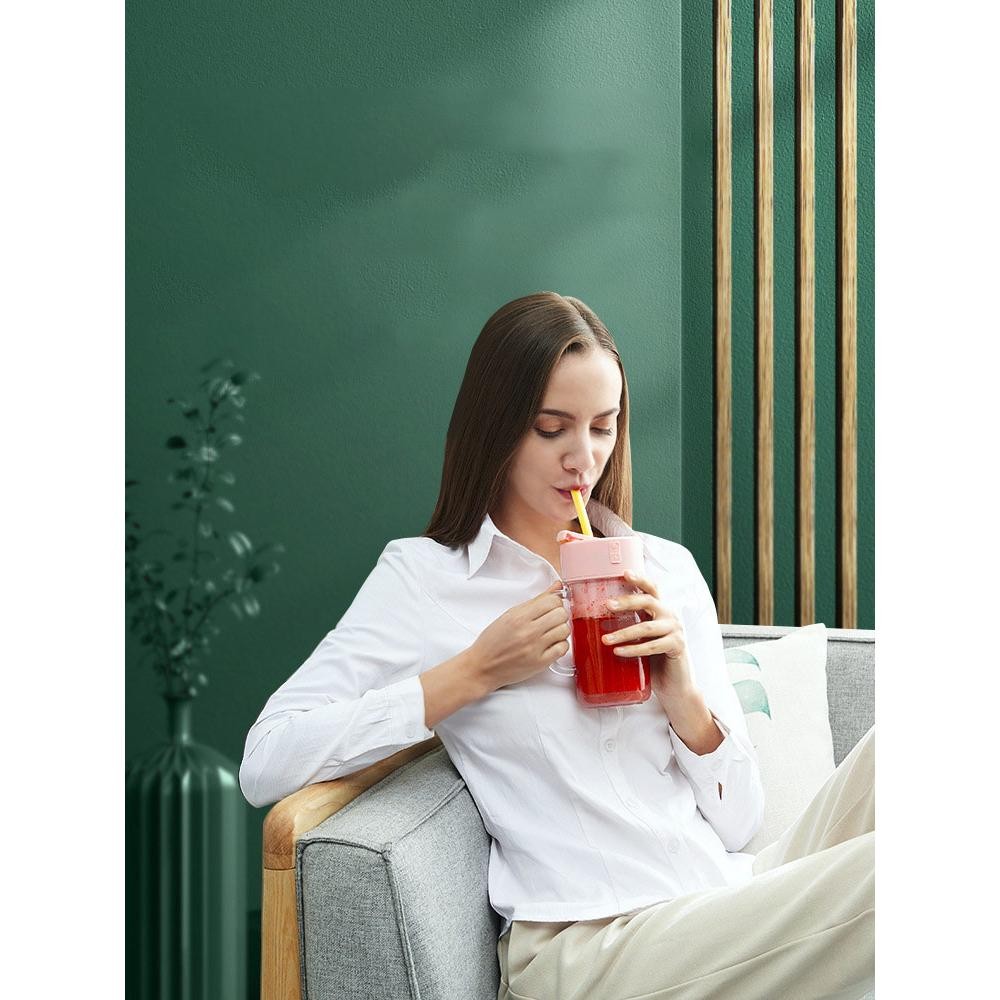 Blender Portable 420Ml Juicer Portable 6 Pisau Listrik Usb Juice Blender Buah Mini Mixer