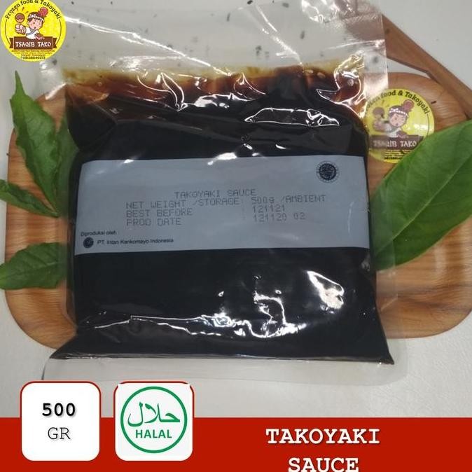 

promo takoyaki sauce 500 g halal topping takoyaki & okonomiyaki terlaris
