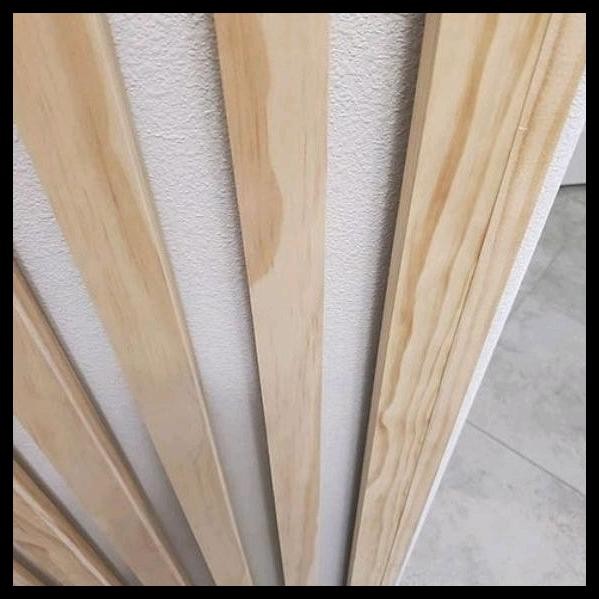 LIS KAYU 120X3X2  / KAYU RENG JATI BELANDA / WALL PANEL KAYU / SUDAH DI AMPLAS HALUS