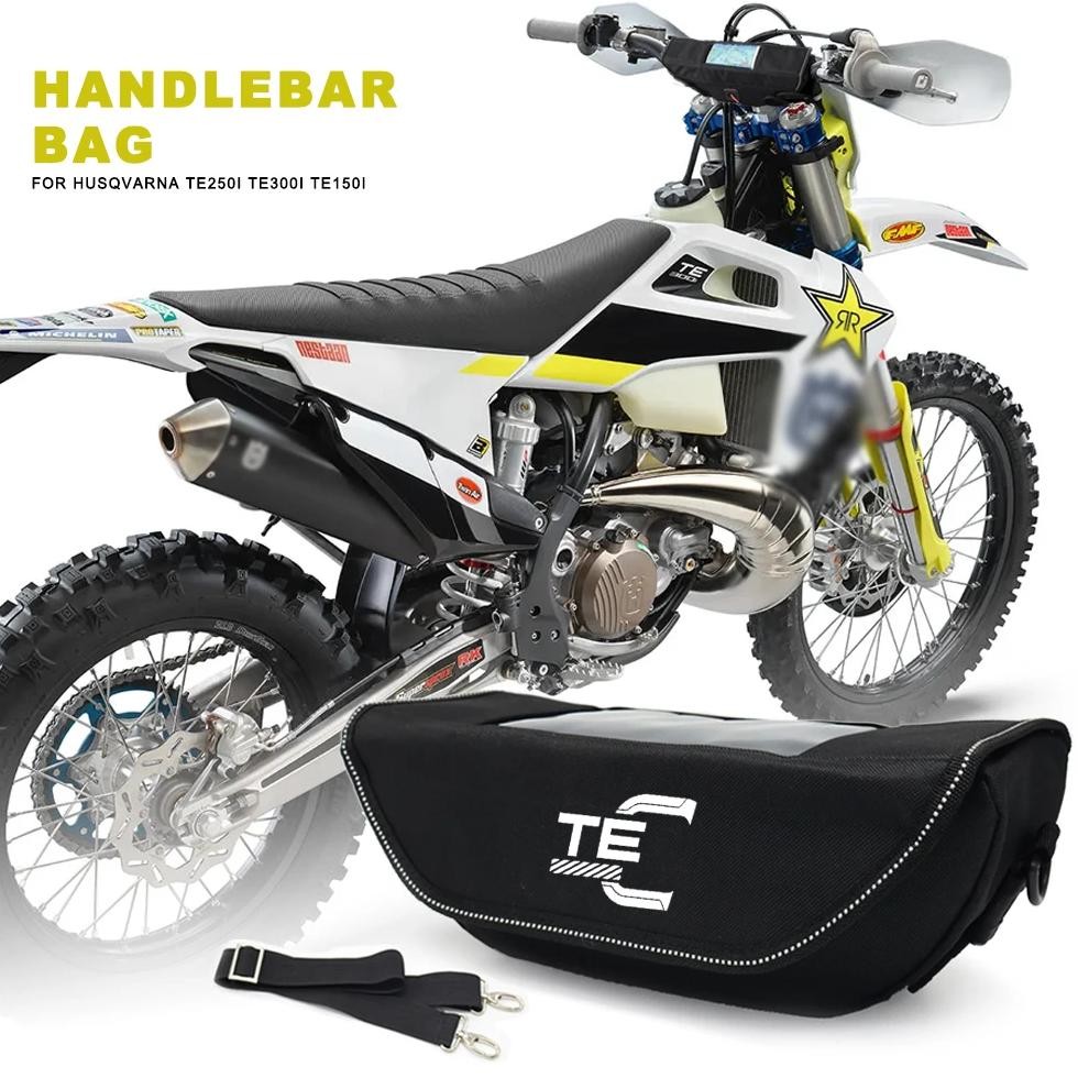 Motorcycle Handlebar Bag Waterproof Handlebar Travel Navigation Bag For Husqvarna Te250I Te300I Te15