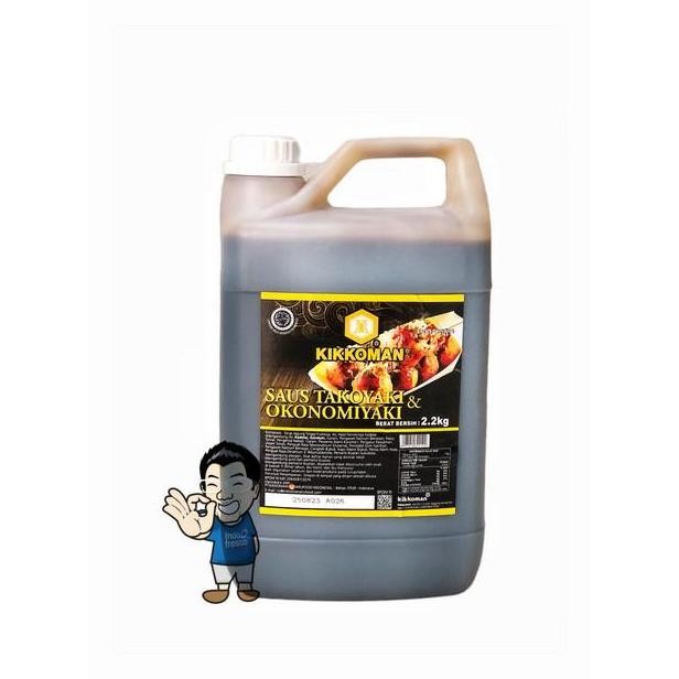 

kikkoman takoyaki okonomiyaki sauce- saus takoyaki halal jerigen 2 l terlaris