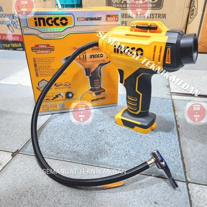 CACLI2018 CORDLESS KOMPRESOR ANGIN MINI POMPA BAN 150PSI UNIT INGCO