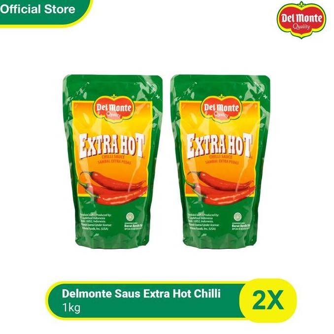 

Tersedia Delmonte Saus Extra Hot Pouch 1 kg - isi 2