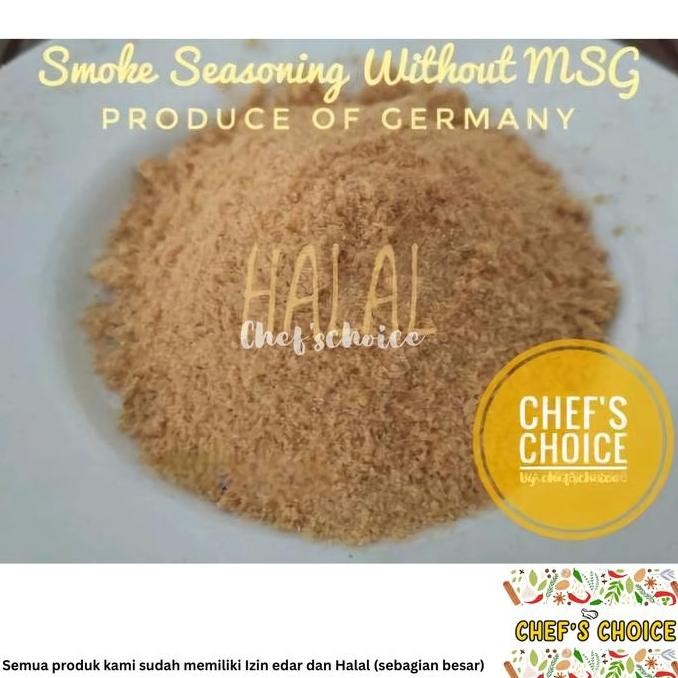 

Tersedia Smoke Seasoning 100 gram Non MSG/ Perisa Perasa Asap Tanpa MSG 100 gram