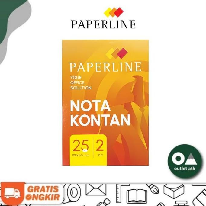 

produk baru!! nota kontan kecil 2 ply paperline isi 10 buku per pack