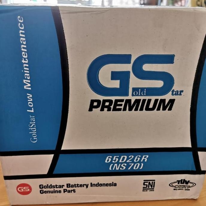 TERBARU - Aki Phanter/ Aki Genset/ GS Premium NS70 /GS NS 70 Goldstar/Aki Kijang