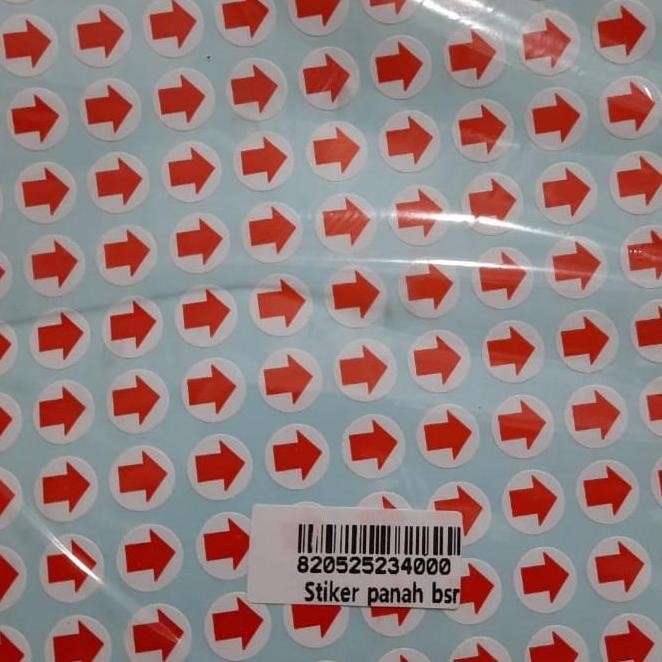 

ready Stiker Panah Merah 1 CM / Label Petunjuk Tanda Arah (1 PAK )