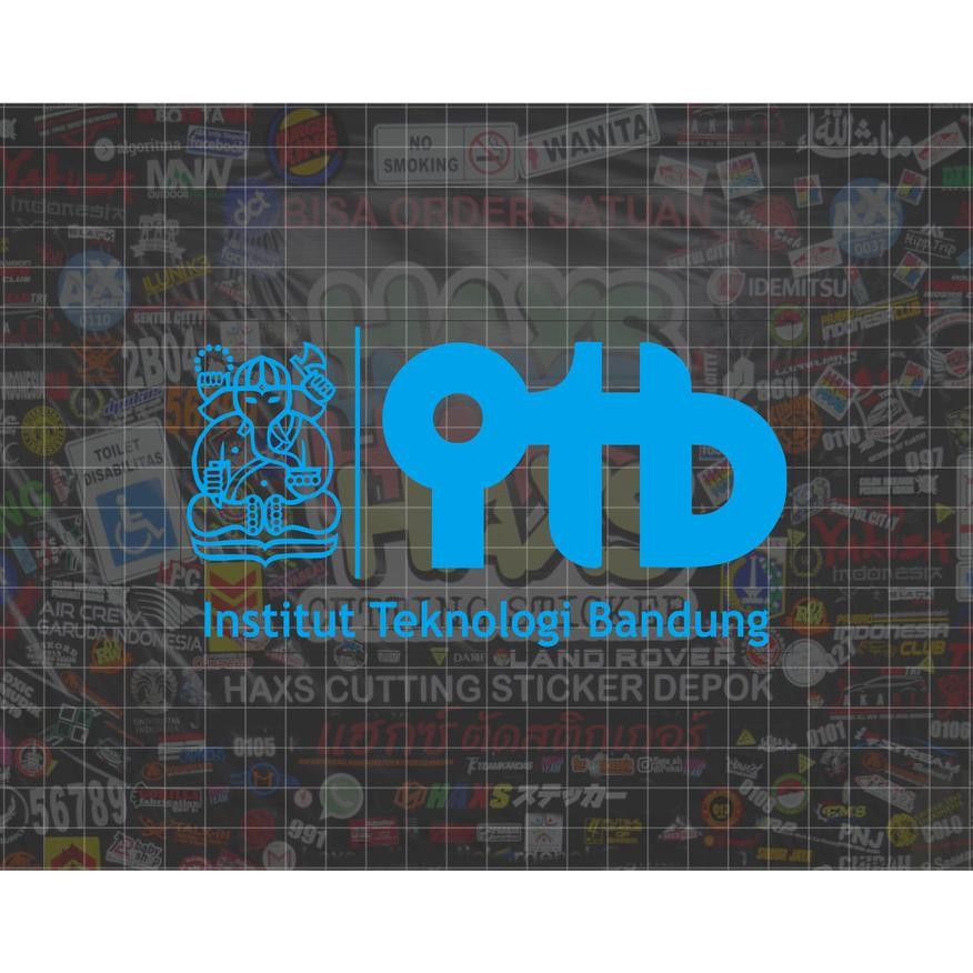 

Ready Cutting Sticker Itb Ukuran 15 Cm