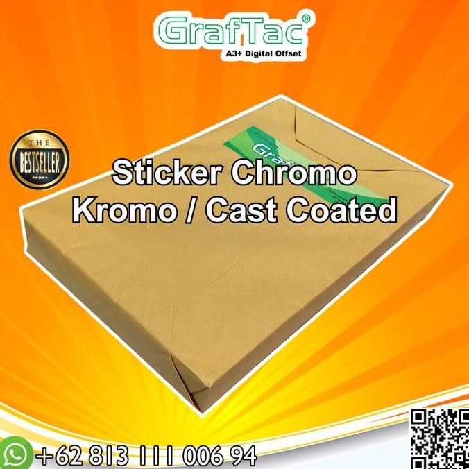 

ready Graftac Sticker Chromo Stiker kromo/bontak Eco Glossy F4 / Folio