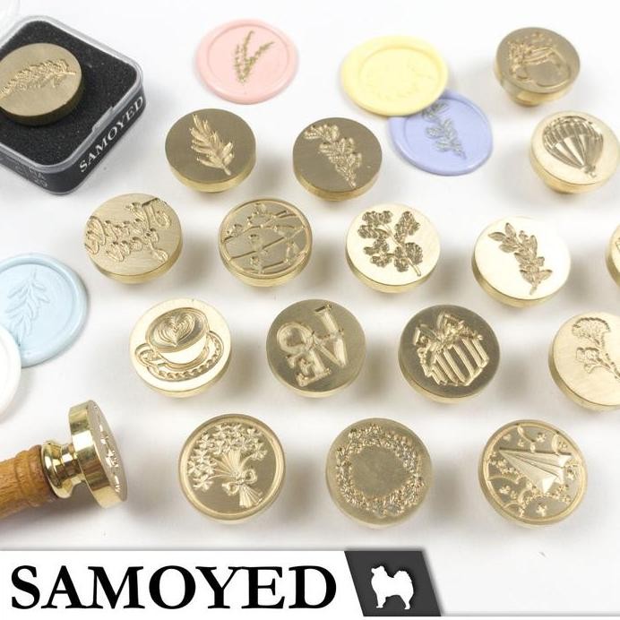 

ready Stempel / Cap Lilin Segel Surat / Undangan / Seal / Sealing Wax Stamp Samoyed WXST B