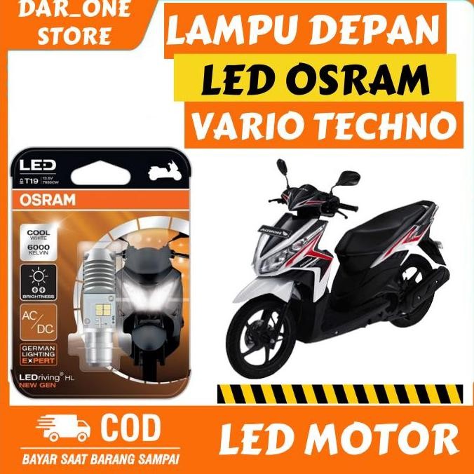 Promo Lampu Depan LED Motor Honda Vario Techno Original Osram COD