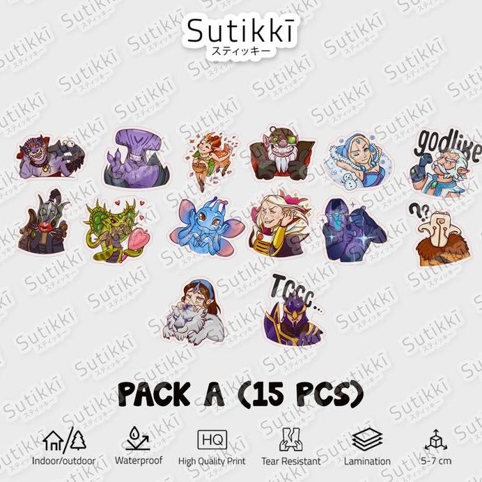 

ready Sticker Pack Dota 2 Steam Icefrog Warcraft Pudge Laptop Dota2 Game