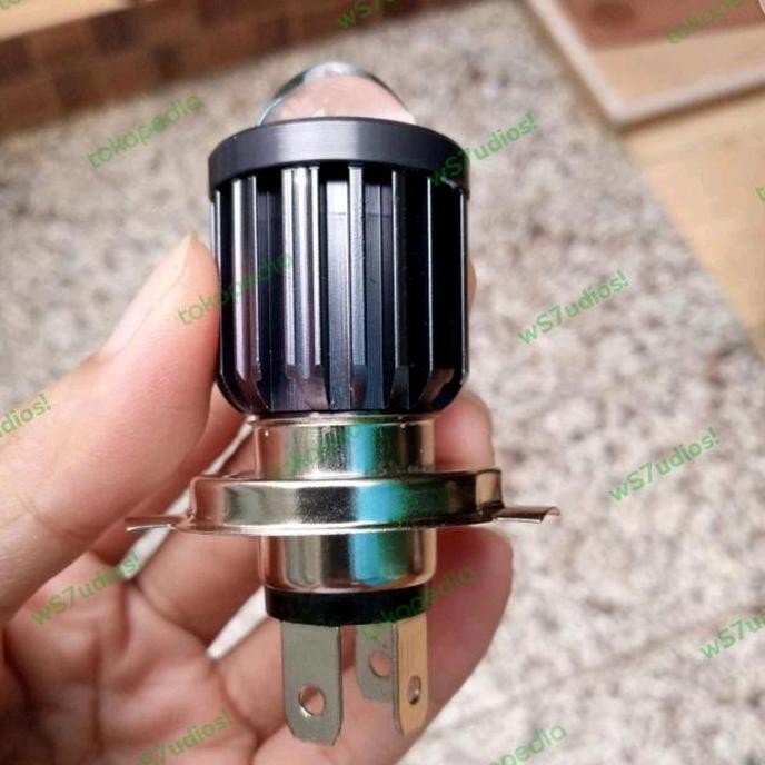Promo Lampu Utama Laser LED H4 Motor Mobil 12v 24v Kaki 3 COD