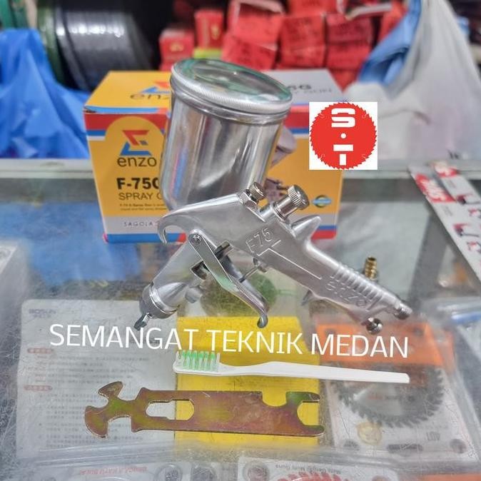 F75 SPRAY GUN SEMPROTAN ANGIN TABUNG ATAS F75G 400cc ENZO SAGOLA F 75G