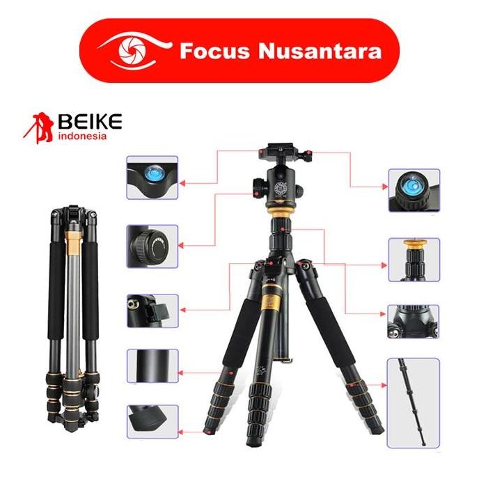 Beike Tripod Q999C Kamera Beike Q 999 C - Tripod Monopod Kamera Resmi New Stok