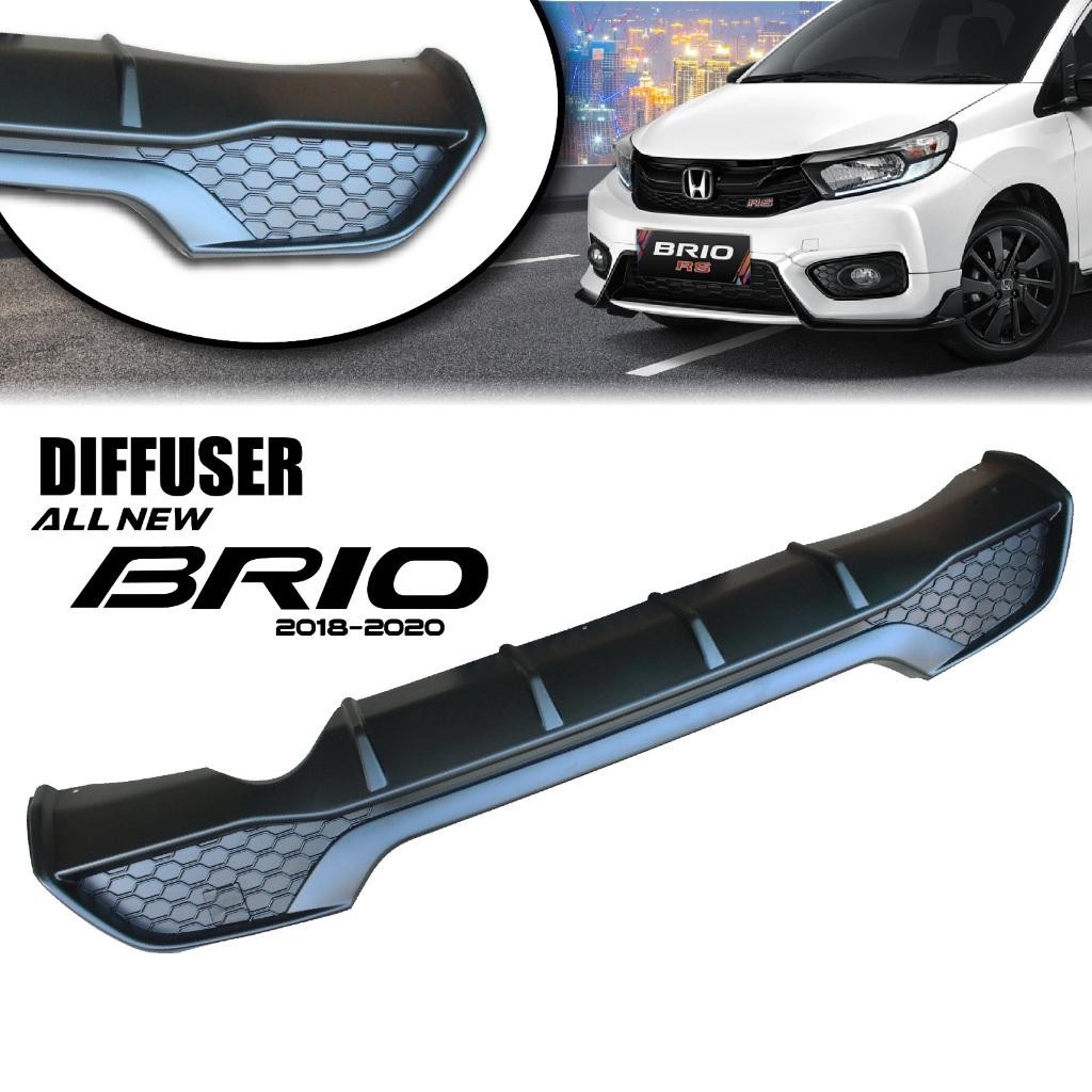 Diffuser Difuser Honda Brio 2018-2020 Bumper Belakang Honda Brio Rs Bemper