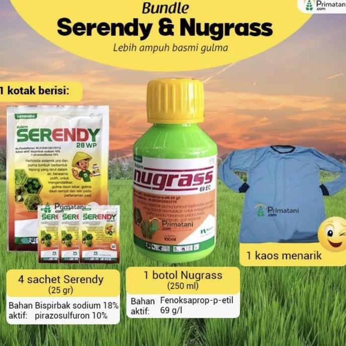 

Terlaris Paket Copack Serendy & Nugrass 250Ml Herbisida Selektif Padi