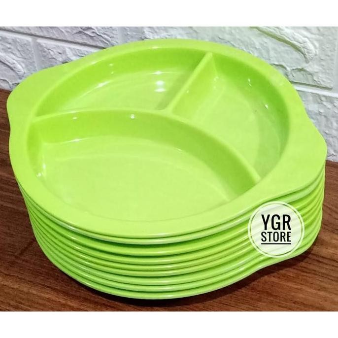 {{{{{{] Piring Makan Sekat Anak Dewasa Cafe Resto Katering Saji Nasi Sayur 9"