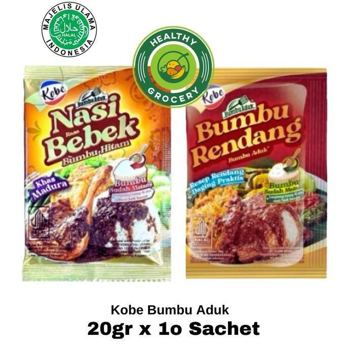 

!!!!!!] Kobe Bumbu Aduk Instan Nasi Bebek Bumbu Hitam / Bumbu Rendang 20gr x 10 Sachet / Bumbu Nasi Kuning / Bumbu Nasi Uduk