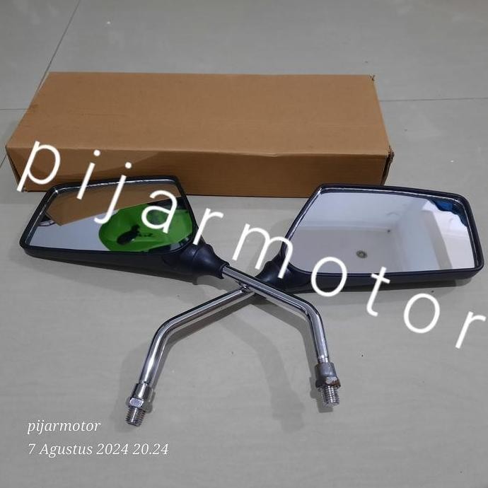 $+$+$+$+] Sepasang Spion Cembung Gagang Chrom Yamaha RX King RXS YT115 Non Ori