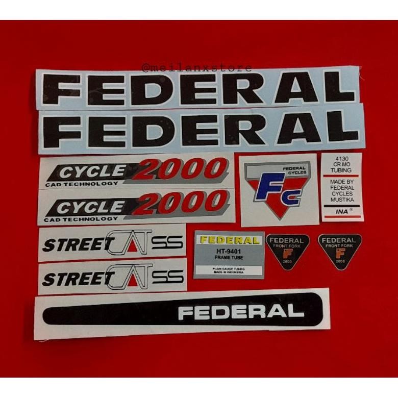 AsT Stiker Sepeda Federal Street cat ss